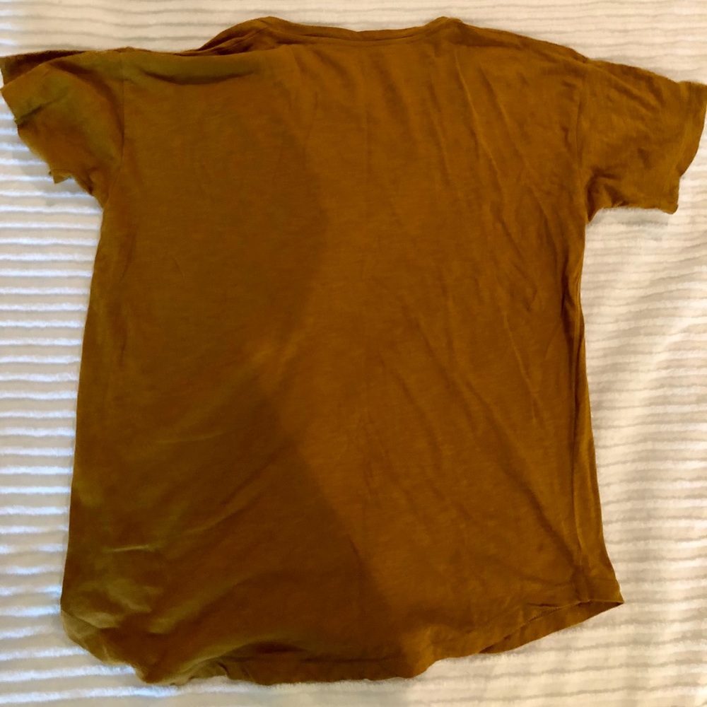 Madewell Whisper Cotton Crewneck Tee in Egyptian Gold - Picture 3 of 4